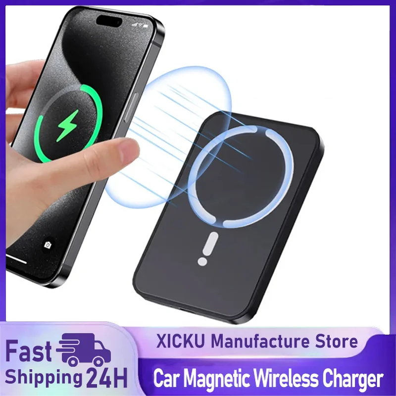 Phone Accessories For Boys - Magnetisches kabelloses Auto-Ladegerät für Lüftungsschlitze, GPS-Handyhalterung
