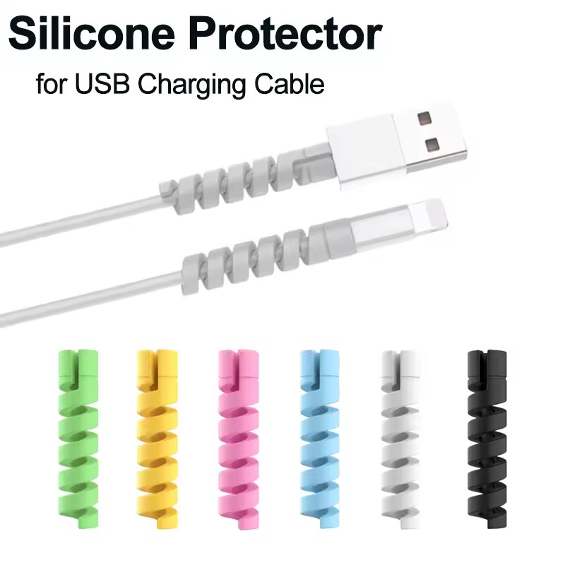 Phone Accessories Charger - 6/20 Stück Kabelschutz aus Silikon, Spiralschutz