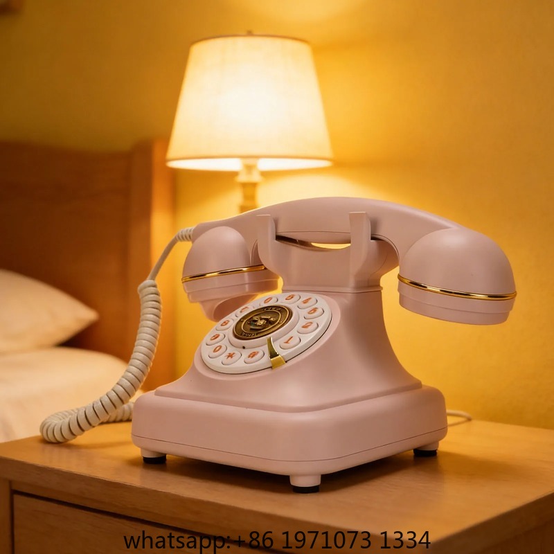 Retro Handset Phone - 【Neu】Retro-Bluetooth-Festnetztelefon mit Handgerät und Freisprechfunktion, weiß,