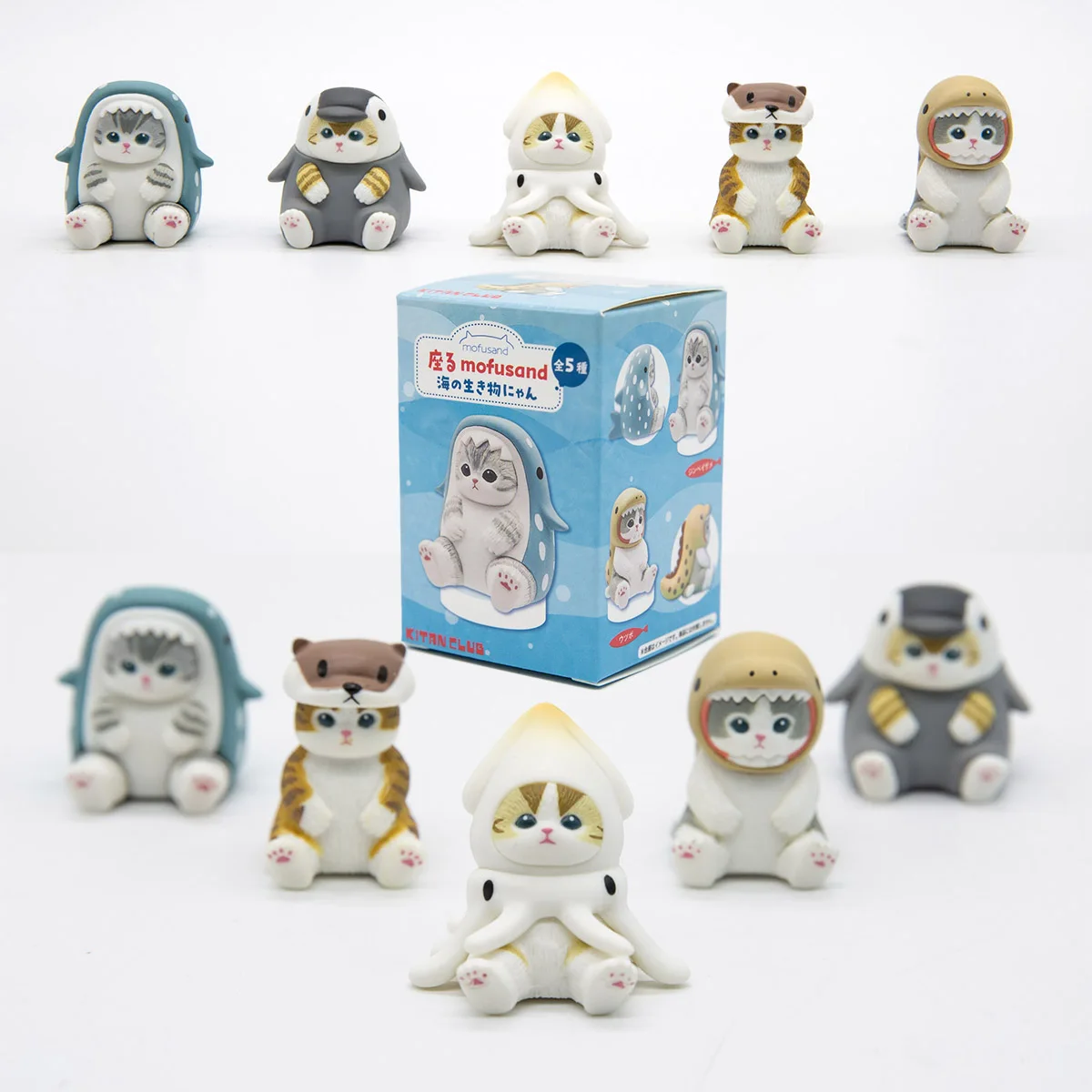 Phone Accessories Blind Box - Mofusand Katzen in Meeresorganismen-Kleidung Blind Box