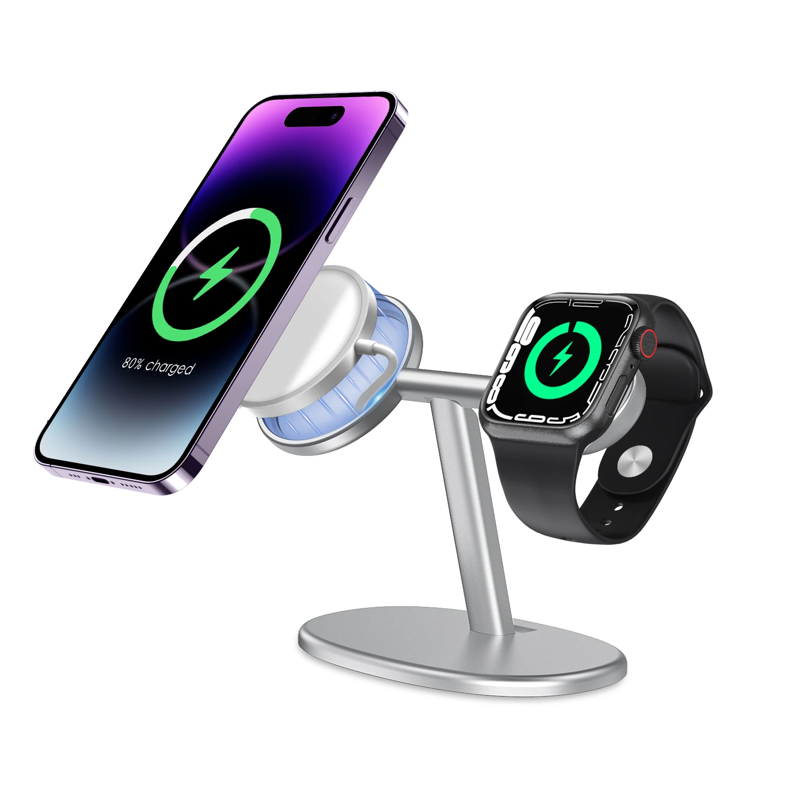 Phone Accessories Charger - EWA 2-in-1 Desktop-Telefonständer Schreibtischhalterung für Magsafe-Ladegerät