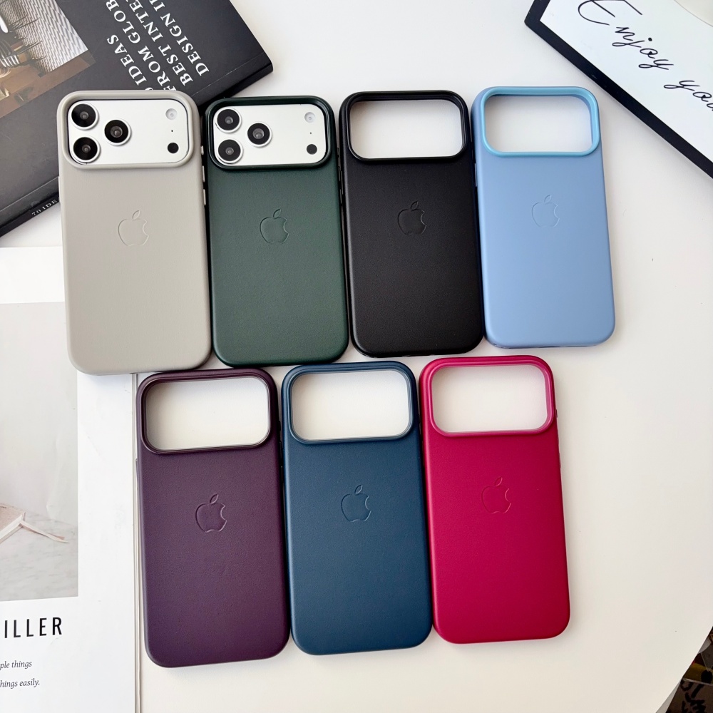 Phone Accessories Logo - AI-Kamera-Taste Leder-Magsafe-Logo Handyhülle für iPhone 18