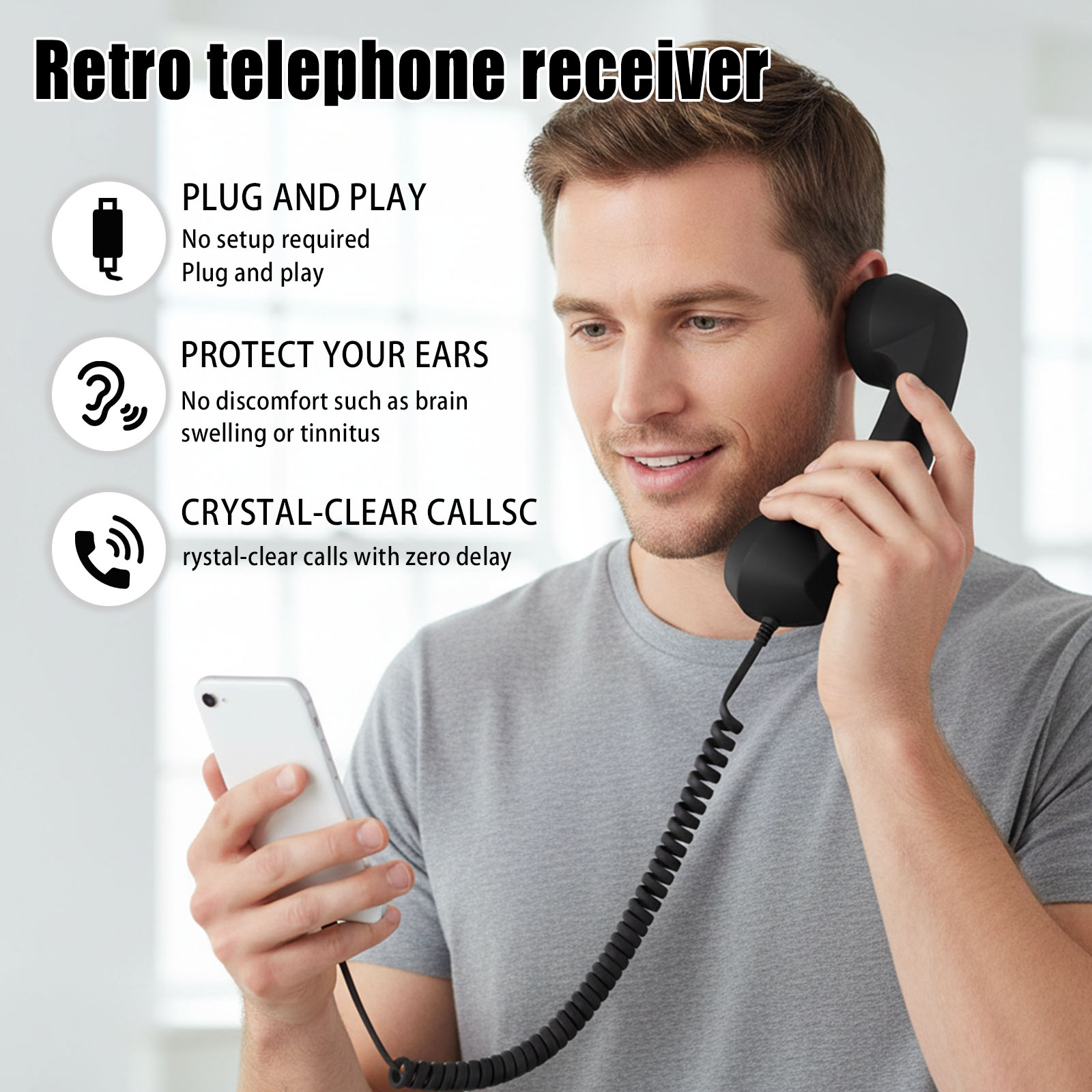 Typ C Universal Retro Telefonh – Retro Handset Phone Bewertung und Preis