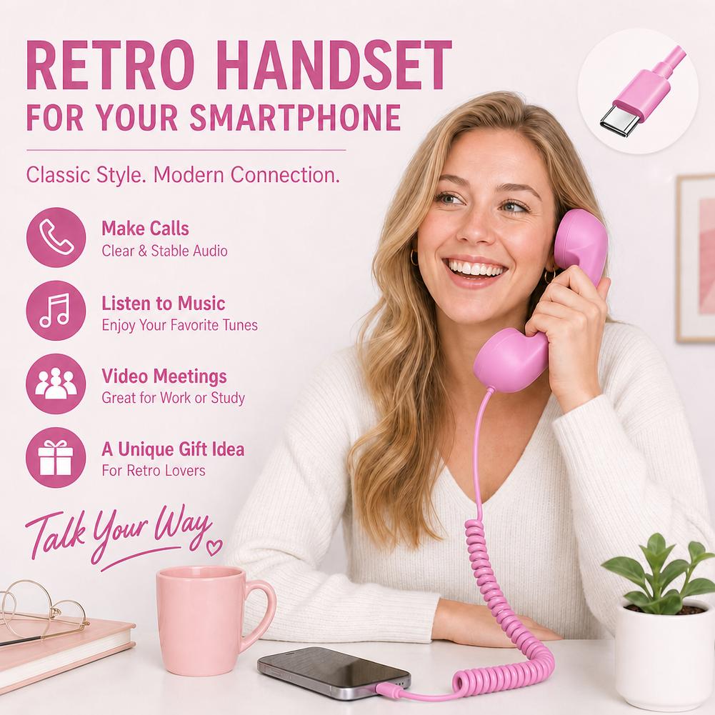Typ-C Retro-Telefonhörer, Retr – Retro Handset Phone Bewertung und Preis