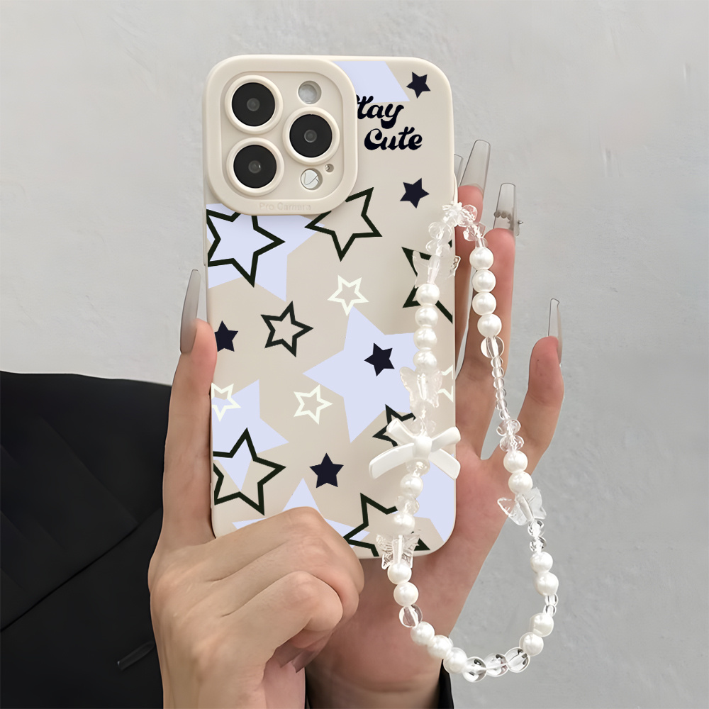 Hellblaue Schwarze Stern-Handy – Lanyard Phone Strap Bewertung und Preis