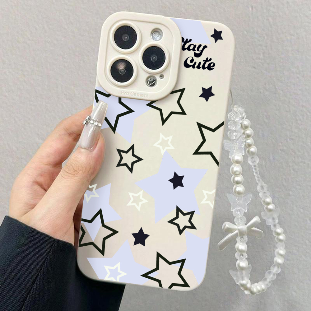 Hellblaue Schwarze Stern-Handy – Lanyard Phone Strap Bewertung und Preis