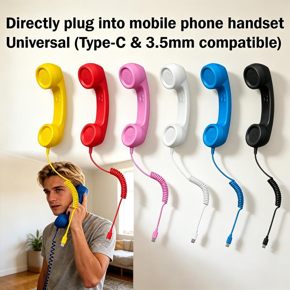 Retro-Handy-Handset mit Kopfhö – Retro Handset Phone Bewertung und Preis