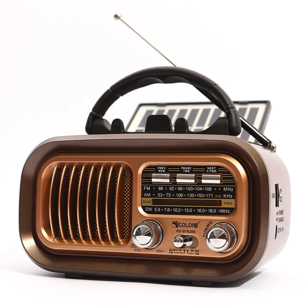 Mini-Holzradio mit Solarpanel  – Retro Handset Phone Bewertung und Preis