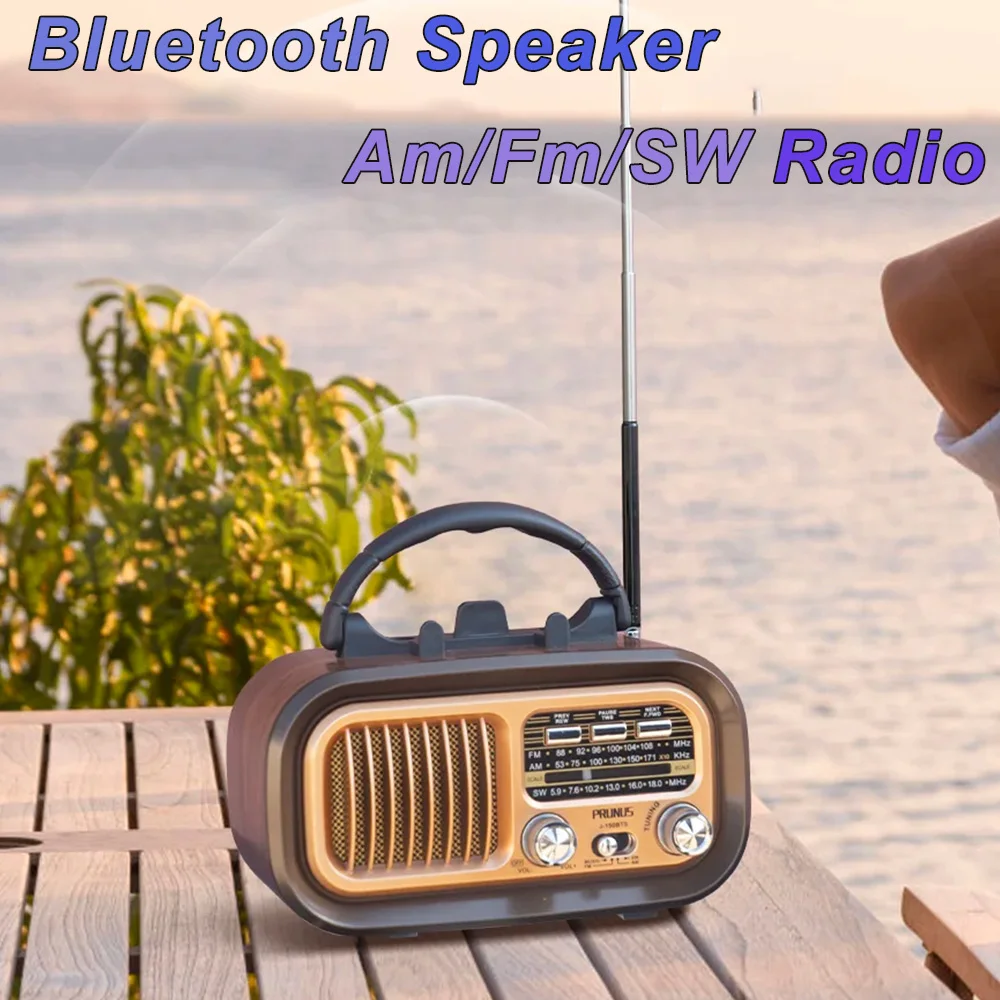 Mini-Holzradio mit Solarpanel  – Retro Handset Phone Bewertung und Preis