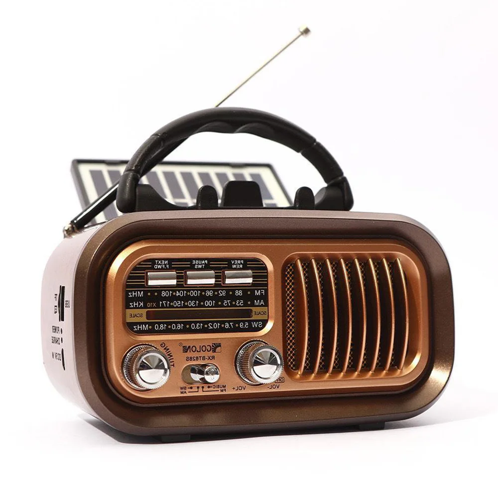 Mini-Holzradio mit Solarpanel  – Retro Handset Phone Bewertung und Preis