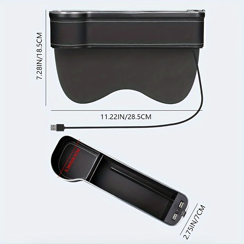 2-in-1-Autositz-Organizer mit  – Phone Accessories Charger Bewertung und Preis